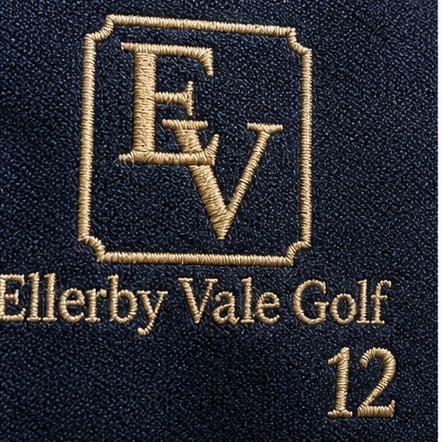 Branded golf flags with logo