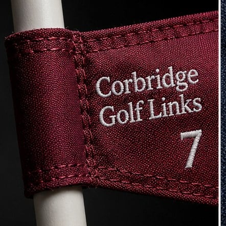 Custom printed golf flags in bulk