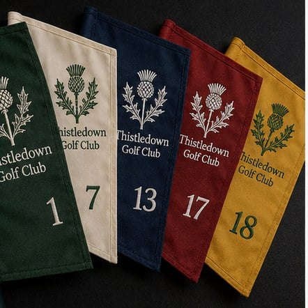 Golf flags with logo printing